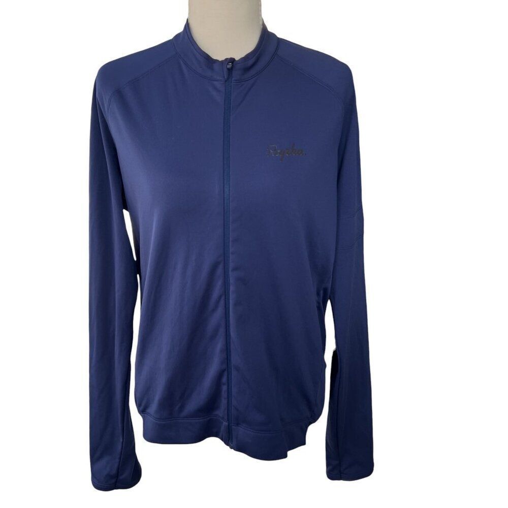 Rapha Men's Long Sleeve Core Micro Fleece Lined Jersey Full Zip Navy Blue Sz XL